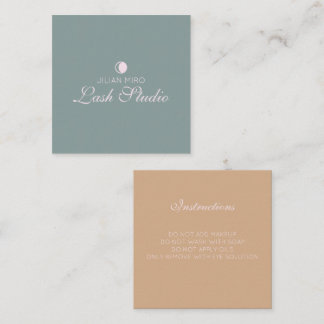 Modern Salon Beauty Eyelash Studio Instructions Notitiekaartje