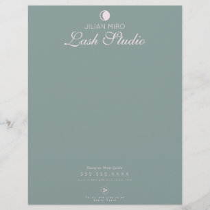 Modern Salon Beauty Eyelash Studio Letterhead Briefhoofd