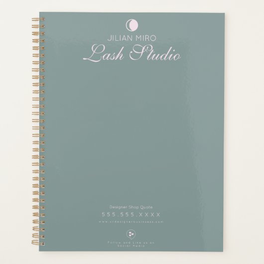 Modern Salon Beauty Eyelash Studio Planner (Voorkant)