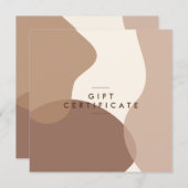 Modern Salon Gift Certificate Flat Kaart (Voorkant / Achterkant)