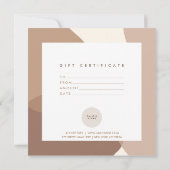 Modern Salon Gift Certificate Flat Kaart (Achterkant)