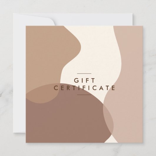 Modern Salon Gift Certificate Flat Kaart (Voorkant)