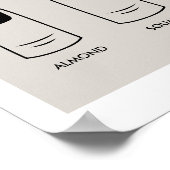 Modern Salon Nail Shape Poster (Hoek)