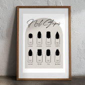 Modern Salon Nail Shape Poster