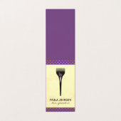 Modern Salon Tools Hair Specialist Polka Dots Visitekaartjes (Buitenkant ongevouwen)