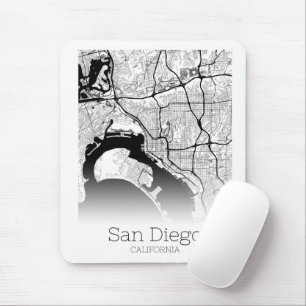 Modern San Diego City Map Muismat