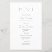 Modern Save the Date Aangepaste foto bruiloft menu (Achterkant)