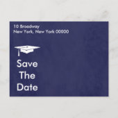 Modern Save the Date Afstuderen Aankondigingskaart (Achterkant)