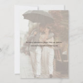 Modern Save the Date Calligraphy Script avec photo (Dos)