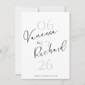 Modern Save the Date Invitation (Devant)