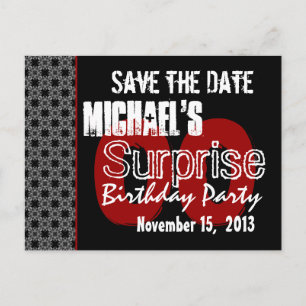 Modern Save the Date Jaar Surprise Party W1983 Aankondigingskaart