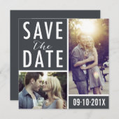 Modern Save The Date Photo Collage (Devant / Derrière)