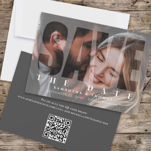 Modern Save the Date Photo Mariage