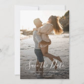Modern Save the Date Photo Mariage Faire-part (Devant)