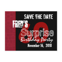 Modern Save the Date Surprise 60th Party W1942A