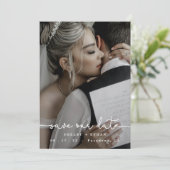 Modern Save the Date Wedding, Sjabloon, Photo Invi Kaart (Staand voorkant)