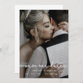 Modern Save the Date Wedding, Sjabloon, Photo Invi Kaart (Voorkant / Achterkant)