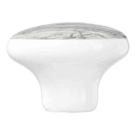 Modern Scandinavisch minimalistisch grijs wit marm Keramische Knop (Zijkant)