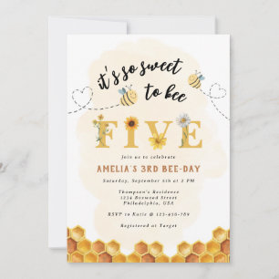 Modern Schattig Het is zo lief om Vijf verjaardag  Kaart