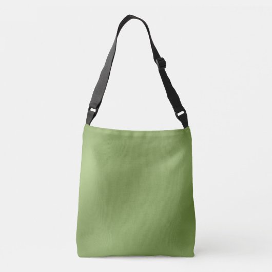 Modern schattig Solid Green gradient Wave patroon Crossbody Tas (Achterkant)