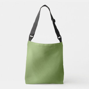 Modern schattig Solid Green gradient Wave patroon Crossbody Tas