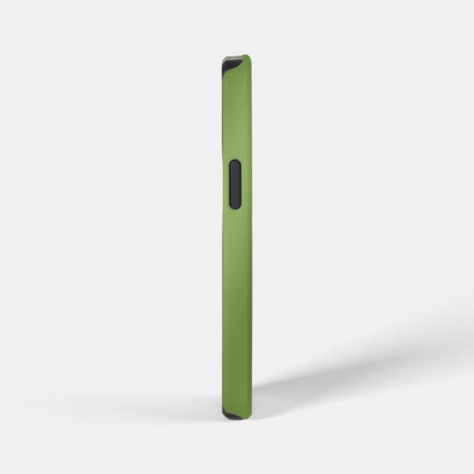 Modern schattig Solid Green gradient Wave patroon iPhone Hoesje (Rechterkant)