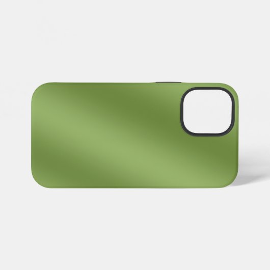 Modern schattig Solid Green gradient Wave patroon iPhone Hoesje (Achterkant horizontaal)