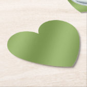 Modern schattig Solid Green gradient Wave patroon Kartonnen Onderzetters (Gekanteld)