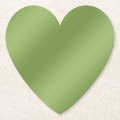 Modern schattig Solid Green gradient Wave patroon Kartonnen Onderzetters (Voorkant)