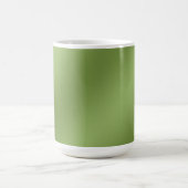 Modern schattig Solid Green gradient Wave patroon Koffiemok (Center)