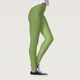 Modern schattig Solid Green gradient Wave patroon Leggings
