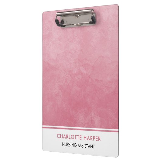 Modern Schattige Elegant Waterverf Wash Art Blush  Klembord (Links)