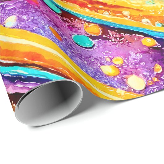 MODERN SCHATTIGE GALAXY PLANET ONTWERP CADEAUPAPIER (Rol Hoek)