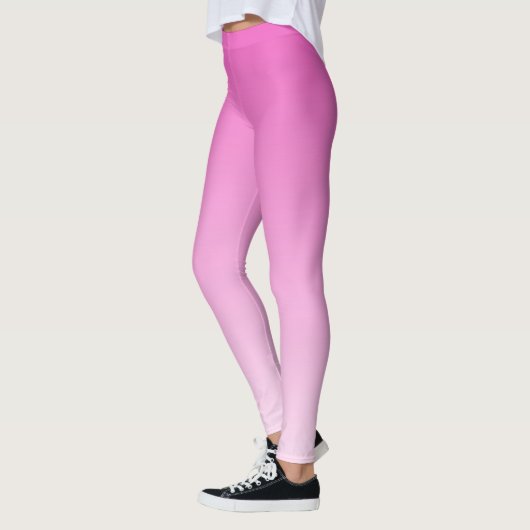 Modern Schattige Stijlvolle Sjabloon Vrouwen Roze Leggings (Links)
