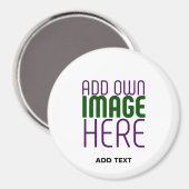 MODERN SCHATTIGE WIT AFBEELDING TEKST SJABLOON GRO MAGNEET (Voorkant / Achterkant)