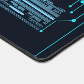 Modern schematisch futuristisch computercircuit bureaumat (Hoek)