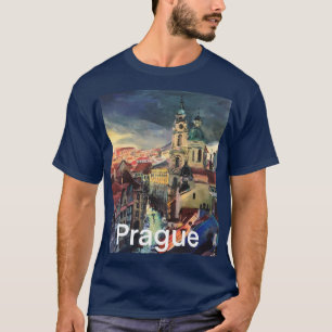 Modern schilderij, Praga T-shirt