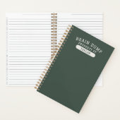 Modern School Brain Dump List Funny Green Notitieboek (Binnen)