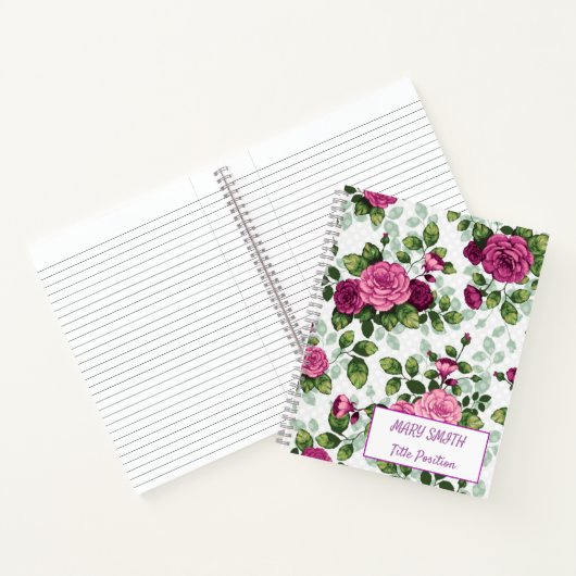 Modern School Floral Notitieboek (Binnen)