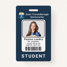 Modern School University Student ID Badge Sjabloon