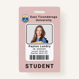Modern School University Student ID Badge Sjabloon