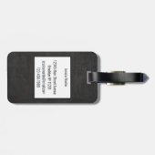 Modern schoolbord bagagelabel (Achterkant horizontaal)