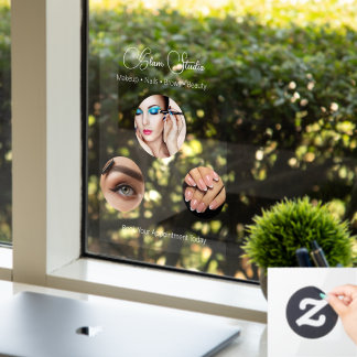 Modern Schoonheidsprofessioneel Schoonheidsstudio Raamsticker
