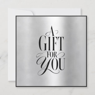 Modern Schrift Business Geschenkcertificaat