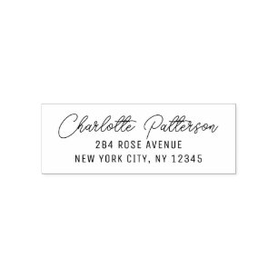 Modern Schrift Professioneel Persoonlijk Retouradr Zelfinktende Stempel