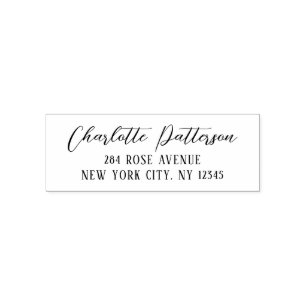 Modern Schrift Professioneel Persoonlijk Retouradr Zelfinktende Stempel