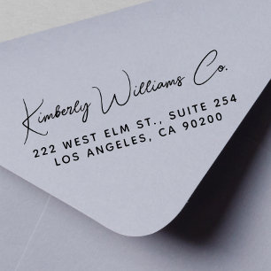 Modern Schrift Zakelijk Retouradres Zelfinktende Stempel