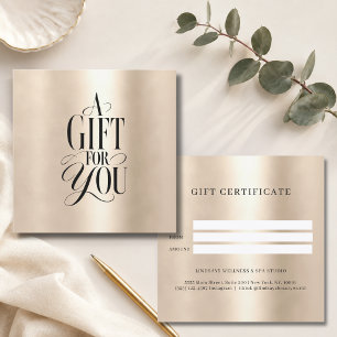 Modern Schriftlettertype Gouden Zakelijke Cadeauce