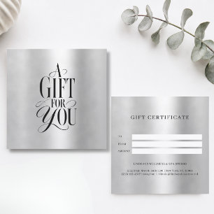 Modern Schriftlettertype Zakelijk Cadeau Certifica