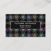 Modern Science Atomic Structure Pattern Visitekaartje (Voorkant)